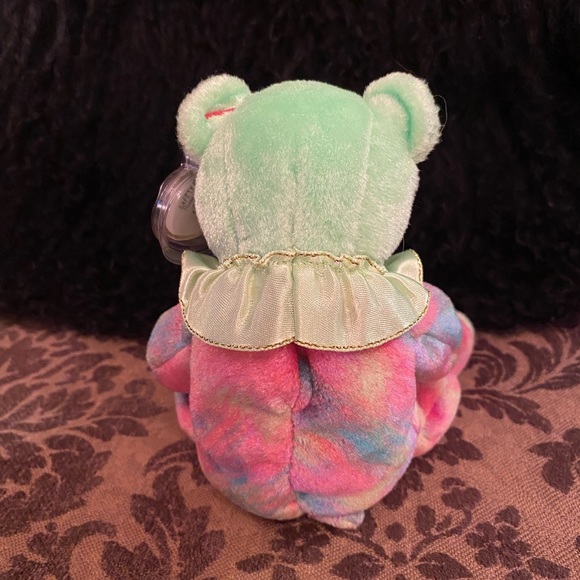 Ty August the Birthday Bear Beanie Baby - Picture 5 of 7